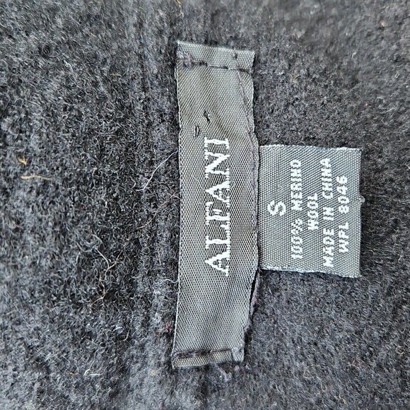 Alfani Boiled Merino Wool Coat S - Picture 15 of 16